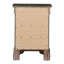 Charmante table de chevet traditionnelle grise-103129656