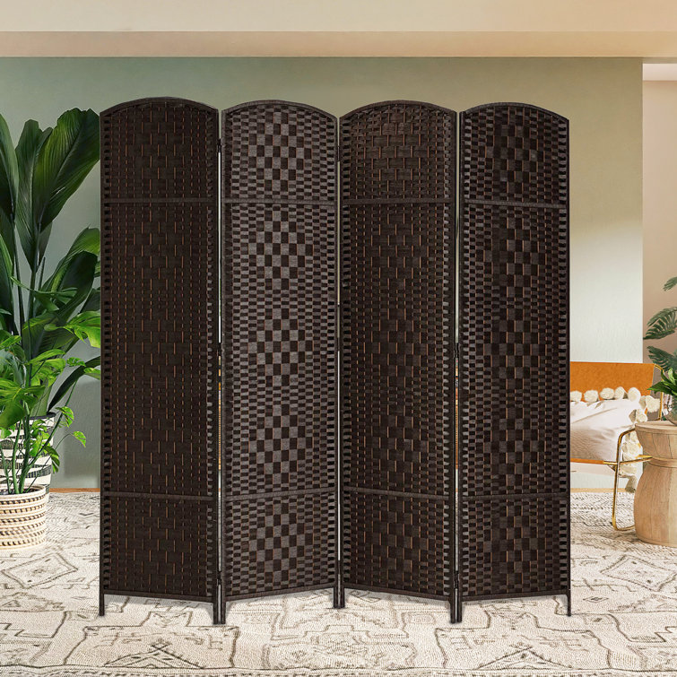 Union Rustic Elmina 6 Ft Folding Room Divider Privacy Screen Home ...