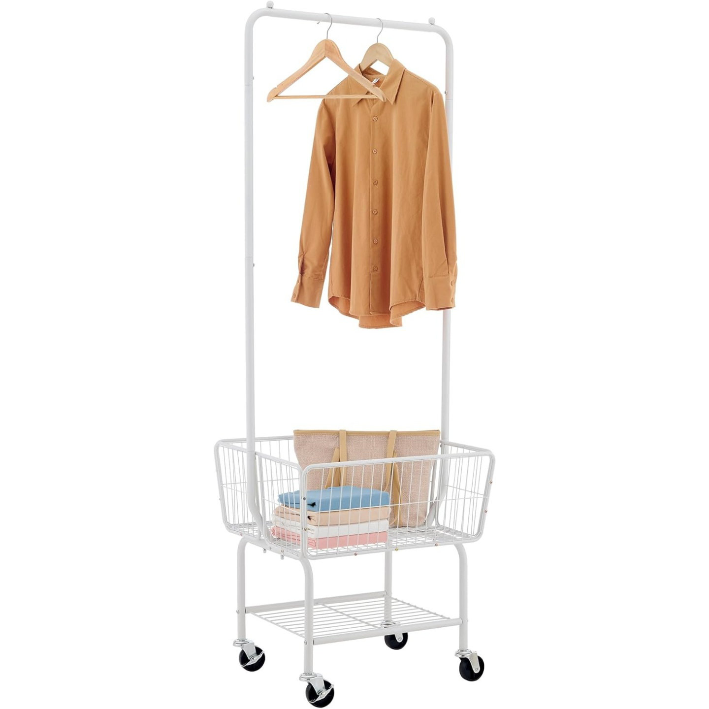 ZENMIT Rolling Laundry Cart with Hanging Rack - Wayfair Canada