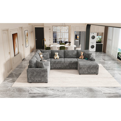 Canapé modulaire 5 pièces rembourré