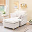 Canapé à une place avec repose-pieds et coussins décoratifs, canapé confortable-111663357