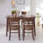 Rowley 5-Piece Solid Wood Modern Rectangular Dining Table Set with 4 Chairs-91296823