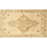 One-of-a-Kind 4'2" X 6'11" 1960s Wool Area Rug in