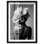 "Floral Visage II", art mural floral par Notoriart, cadre noir, 16 x 24