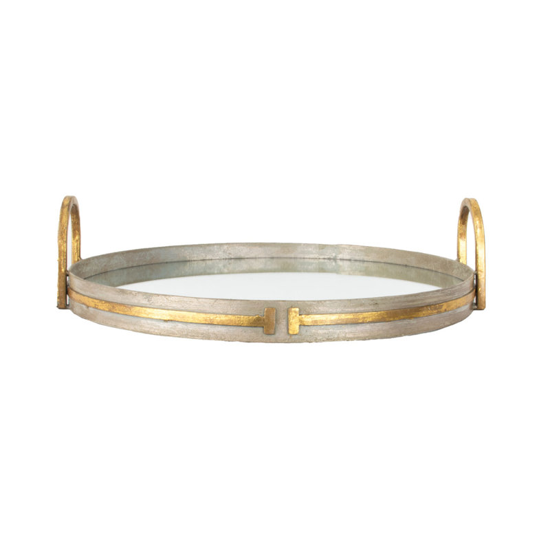 Tiffany Decorative Tray, Champagne/Gold