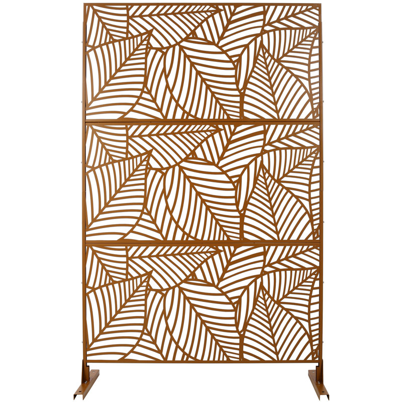Écran d'intimité extérieur et intérieur H 76 po x l 48 po, Brun