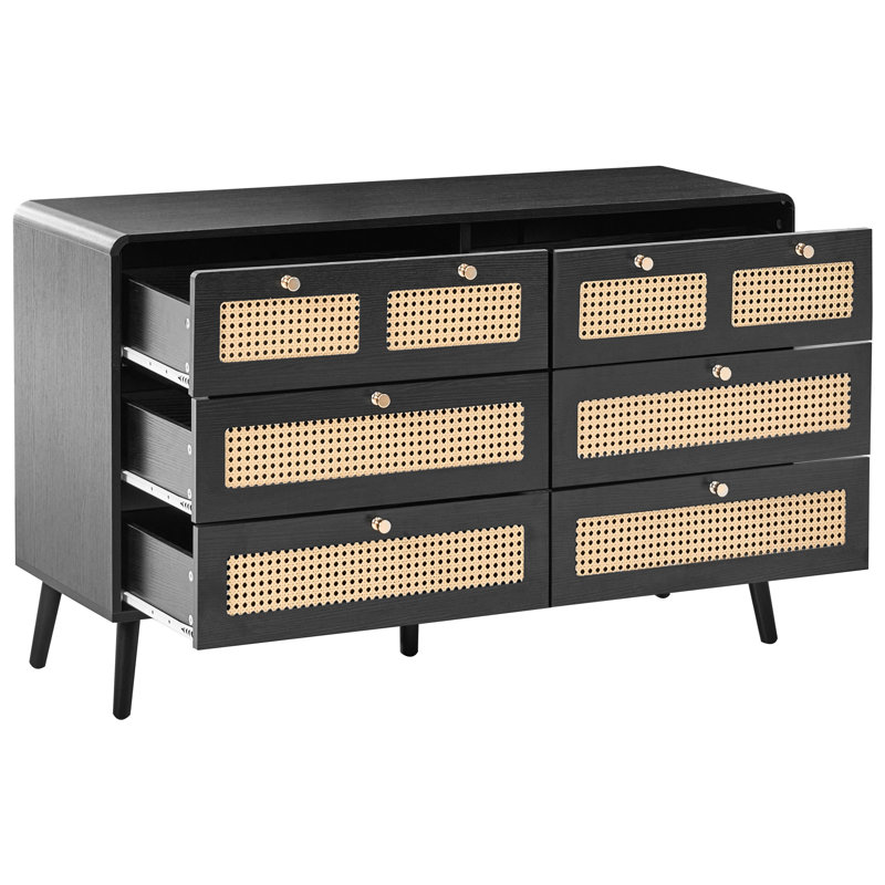 Angeliqua 120cm W 6 - Drawer Chest of Drawers