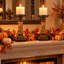 Ensemble de 2 porte-bougies d'automne Fall Leaf-1179028934