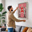 Red Star Authority Retro - Wrapped Canvas-1732739241-1732739245