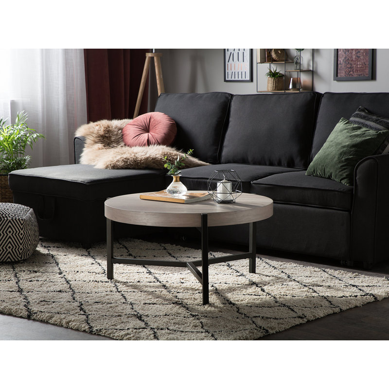 Anley Three Leg Coffee Table, Light Wood