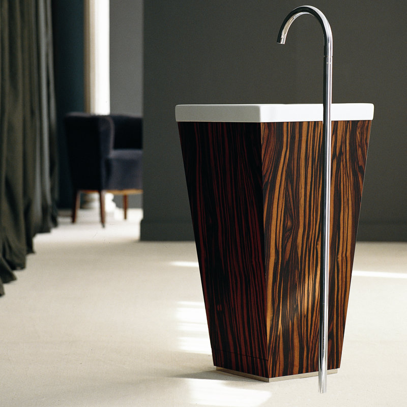 Concert 17.1'' Single Bathroom Vanity with Ceramic Top, Ebony