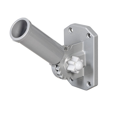 Grey Aluminum Adjustable Flag Bracket, 6.5"H