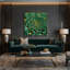 Art mural sur toile vert-801517515