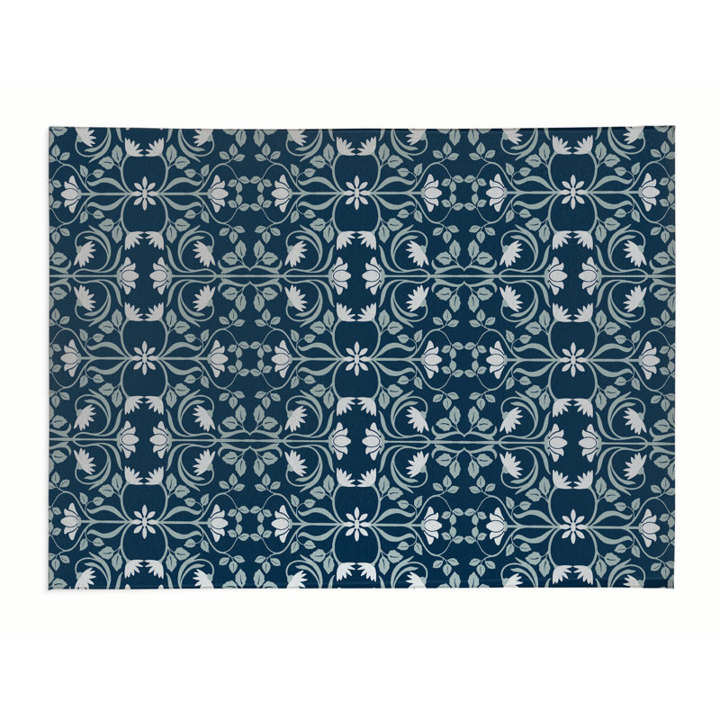 Tapis de bureau léger Savanah, L 24 po x P 36 po, Bleu