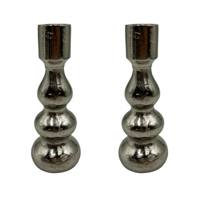 7'' H Aluminum Tabletop Taper Candlestick