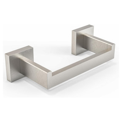 Porte-papier hygiénique mural, support de rouleau de papier hygiénique pivotant à double poteau en acier inoxydable pour salle de bain, distributeur de papier hygiénique avec design moderne carré