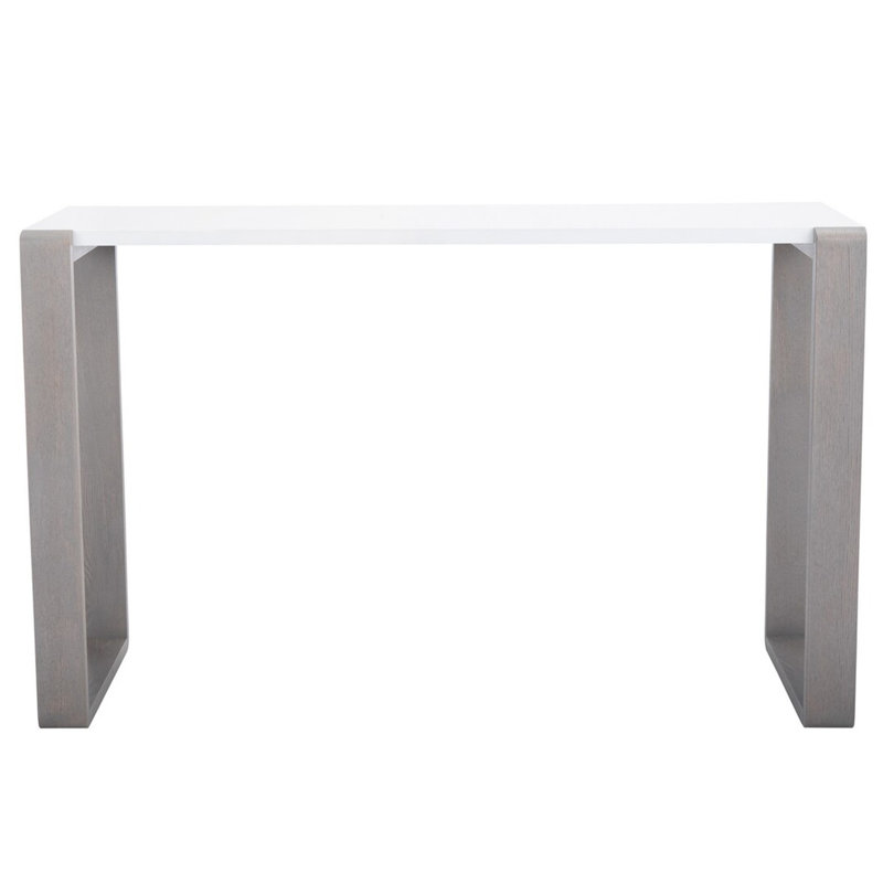 Console Bartholomew Mid Century Scandinavian Laquer, Beige