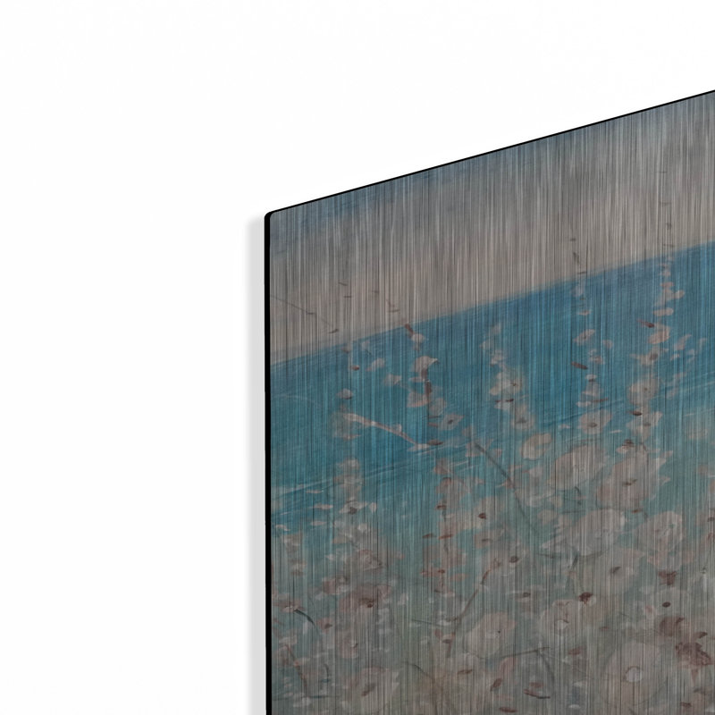 «Flowers» by the Sea II »par Tim O'Toole, art mural en métal, 24 po x 36 po