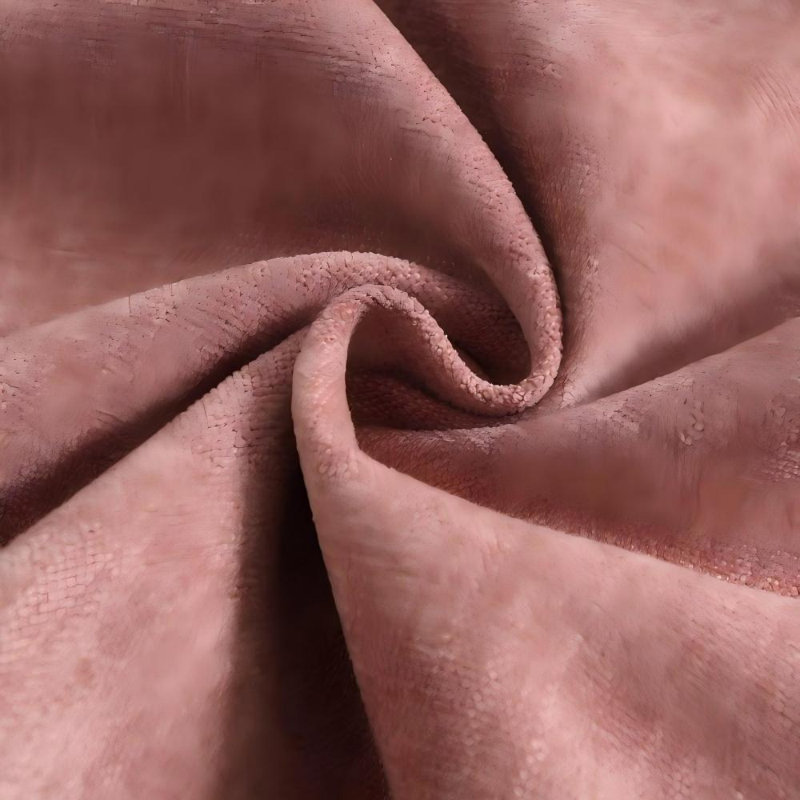 Housse de coussin en chenille flammée douce et texturée, Carré 22 po, Rosé