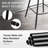Upholstered Counter Stool with Metal Frame-1822663955