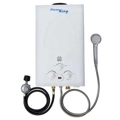 Chauffe-eau au propane portatif sans réservoir 10L 2,64 GPM 68K BTU Flame King