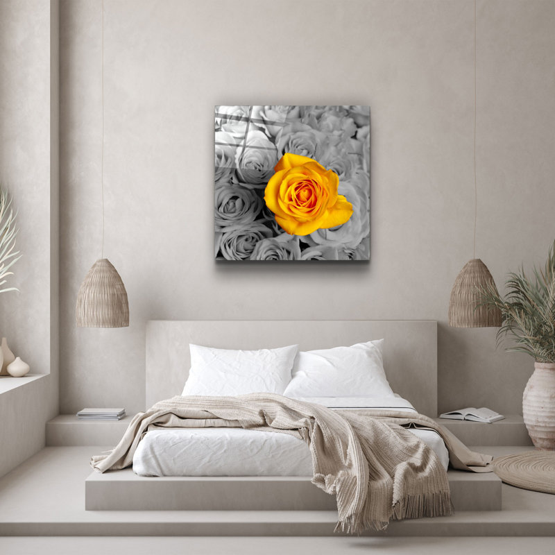 Superbe peinture décorative en verre trempé de 31,5 po x 31,5 po | 100% verre trempé, épaisseur: 0,16 pouce | Imprimé UV pour des couleurs éclatantes et une durabilité | Décoration murale parfaite pour le salon, la chambre à coucher ou le bureau, design élégant et moderne