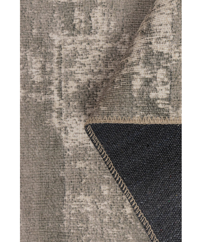 Tapis décoratif moderne à motif tissé gris, Tapis de couloir 2 pi 5 po x 5 pi