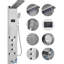 53.2 Shower Panel With Full Body Shower Head