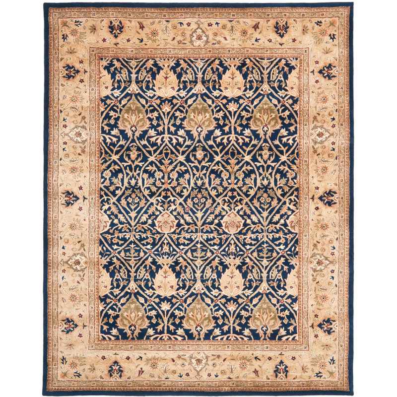 Evie Hand Tufted New Zealand Wool Oriental Rug, Rectangle 8'3" x 11'