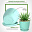 Pots de plantes d'intérieur avec drainage - Paquet de 5 jardinières en plastique de 7 / 6,6 / 6 / 5,3 / 4,8 pouces - Parfait pour les décorations de Noël à la maison ou les bas de Noël-1750188476