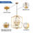 Videl 4 - Light Dimmable Lantern Geometric Chandelier-129277374