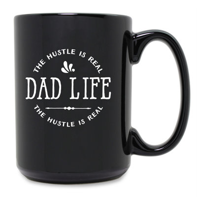 Grande tasse à café papa life hustle