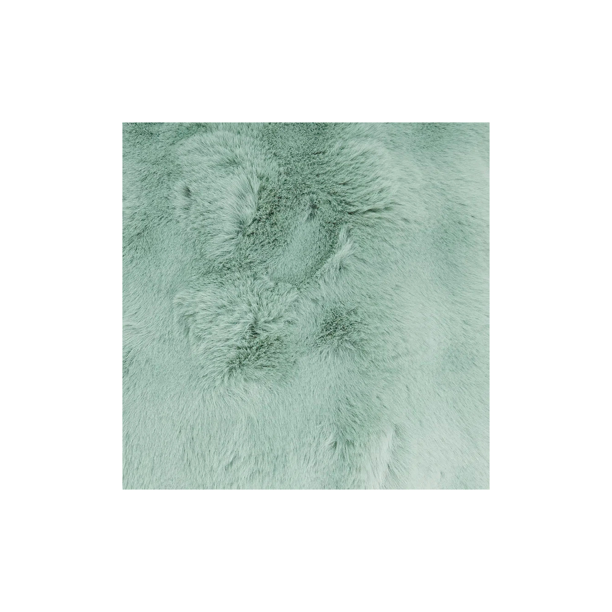 Cozy Bubble Faux Fur Pillow Cover, Mint, Square 20", No Insert
