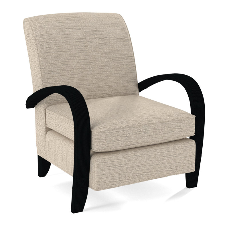 Vero Armchair, Black, White Performance Fabric; 0851-94