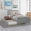 Lit plateforme simple avec lit gigogne-1230008765