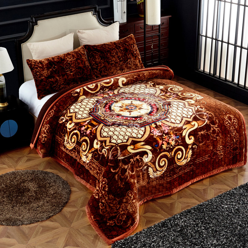 Polyester Flatweave Floral Comforter