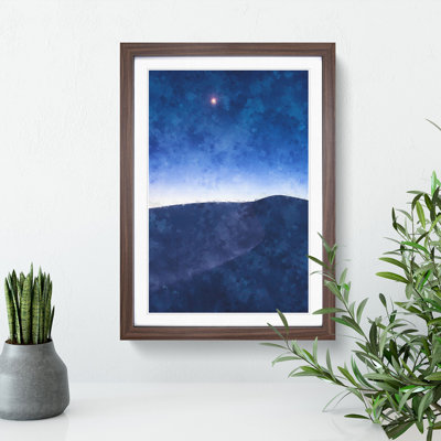 Sand Dunes at Night - Picture Frame Graphic Art