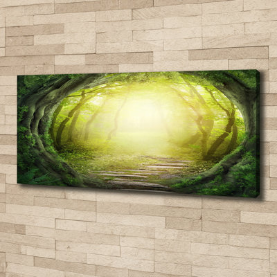 Tunnel With Trees - Wrapped Canvas Print