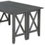 Ensemble de salle à manger 6 pièces en bois massif avec 4 chaises et banc pour la salle à manger-2104041146