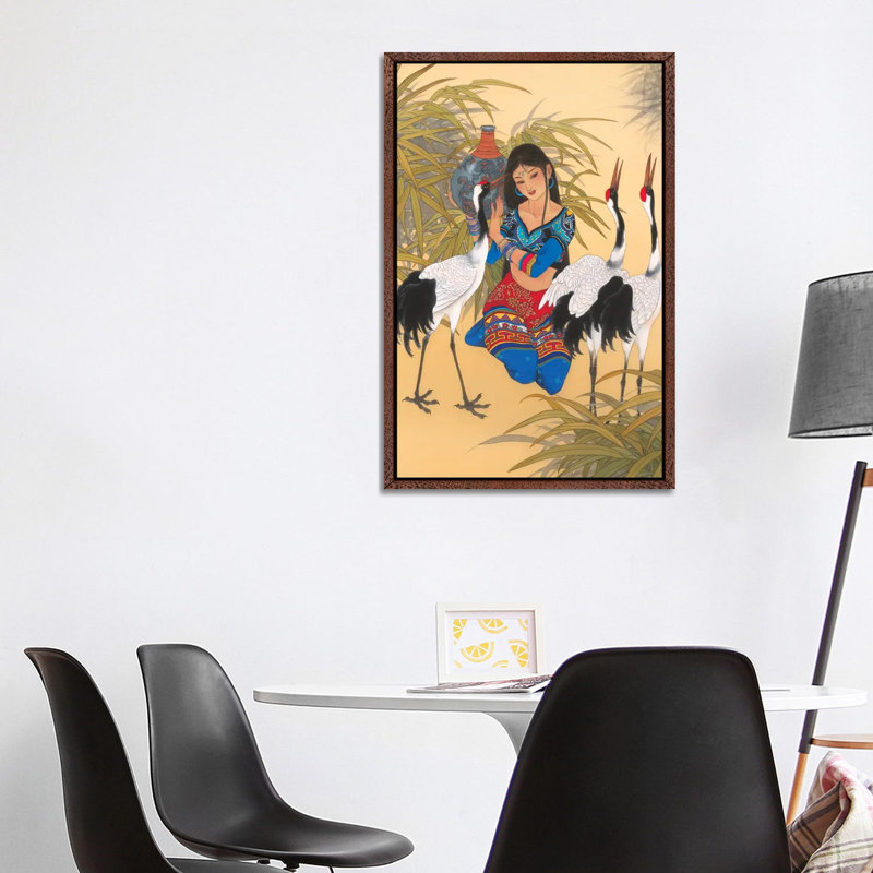 Call Of Destiny - Painting on Canvas, 101.6 cm H x 66.04 cm W, Classic Brown Wood Framed