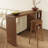 Retro Brown Rectangular Solid Wood Bar Table