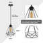 Dimauro 1 - Light Black Geometric Pendant-2082142672