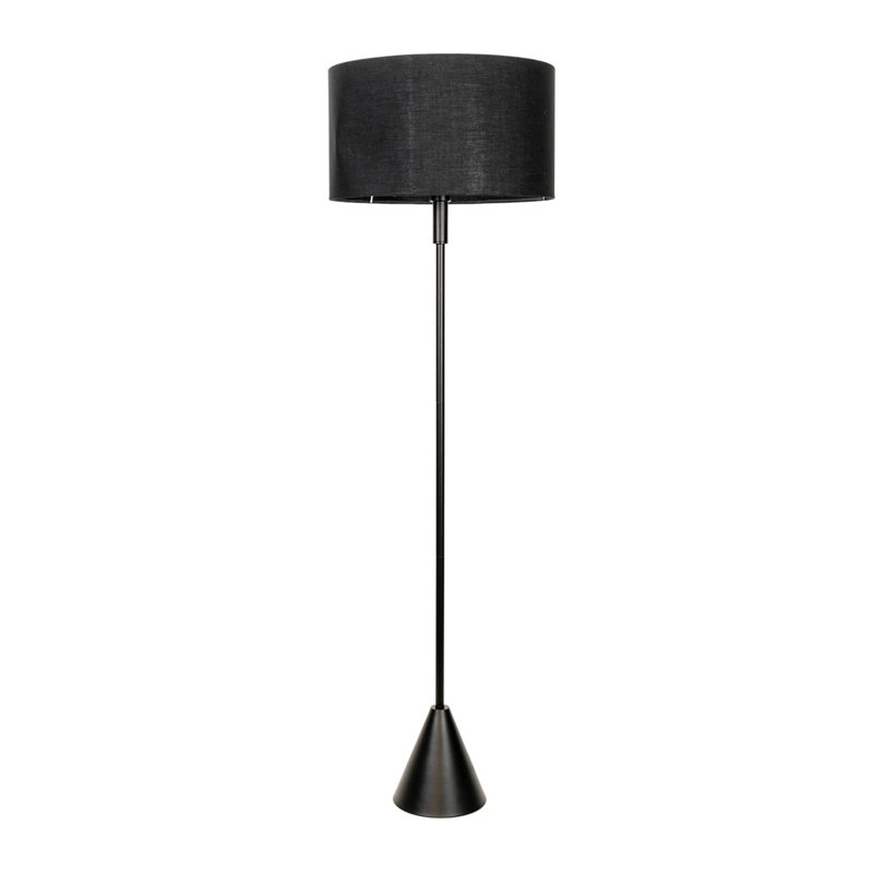 131.5cm Traditional Floor Lamp, Black