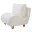 Chaise d'appoint rembourrée moderne Vernon avec silhouette courbée, coussins de dossier doubles et pieds en bois-129452197-129452198