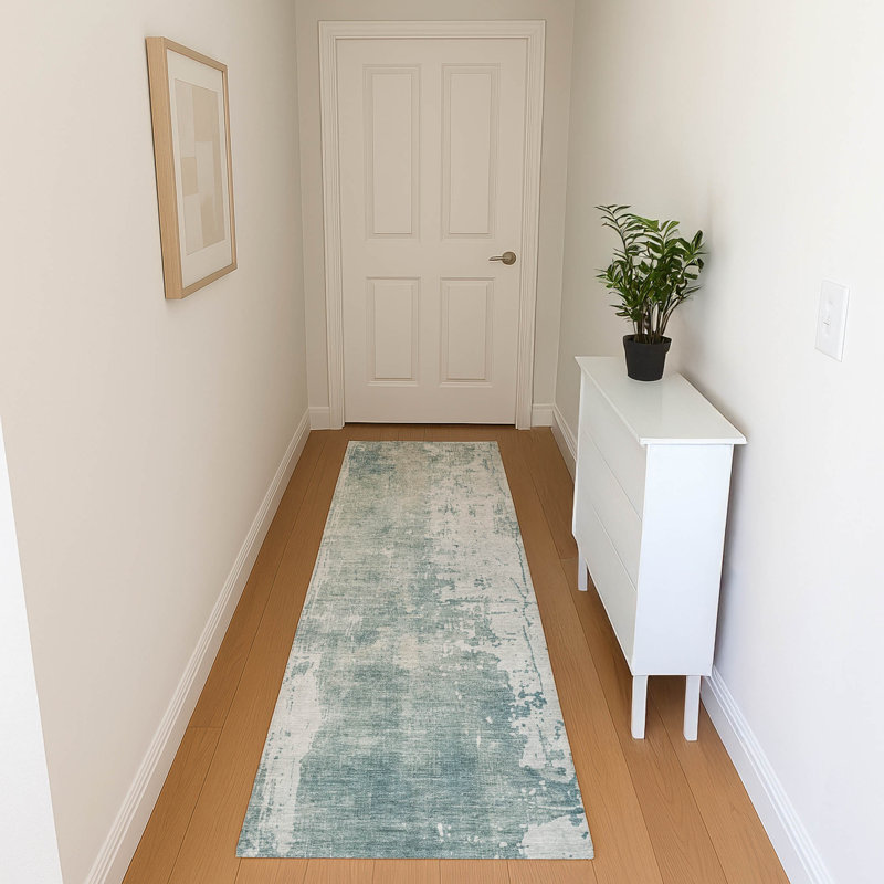 Premium Machine Washable Baford AMF1649 Abstract Rug, Runner 2'3" x 7'6"
