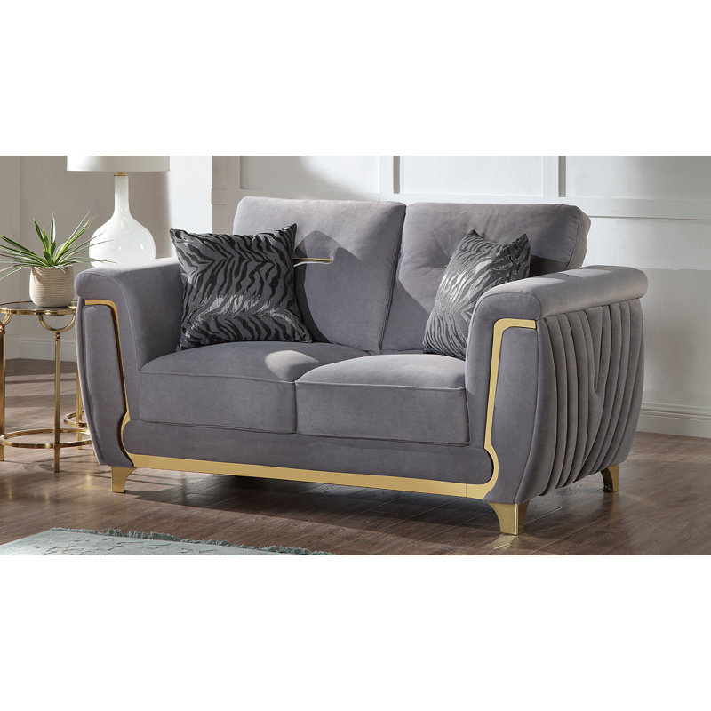 Causeuse Lavern - gris, Gris