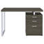 Bureau rectangulaire avec tiroirs de rangement