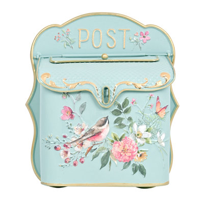 Vintage Mailboxes for Homes Wall Mount Mailbox for Outdoor Small Metal Letter Box for Apartments,Side of House, Porch & Indoor Use,Perfect for Letters & Small Mail