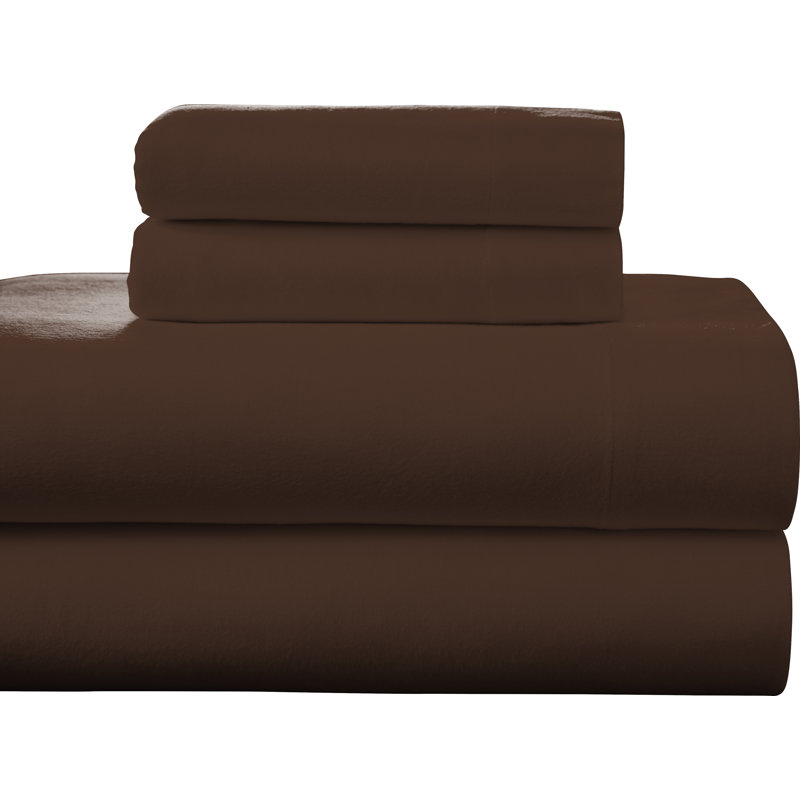 Ensemble de literie 100% flanelle à densité de tissage 175 fils 175 fils, Ensemble de draps pour lit simple TG + un drap-hou