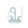 Concord Centerset Bathroom Faucet with Drain Assembly